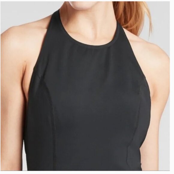 NEW Athleta Offshore Paddle One Piece Swimsuit Bathing Suit Black Size Medium - Picture 2 of 14